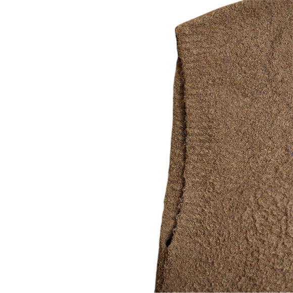 Madewell Bouclé Sweater Vest Brown XL - Picture 5 of 7